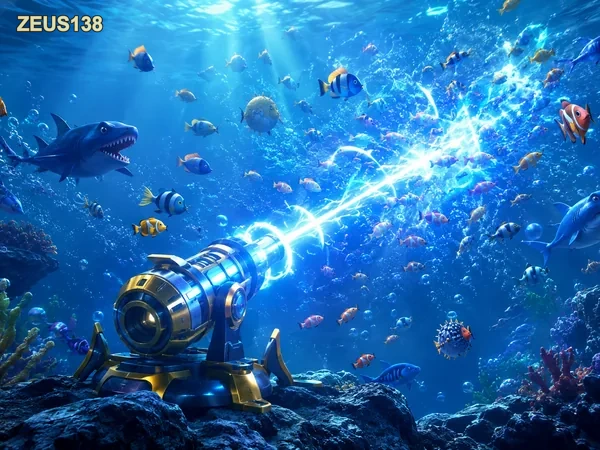 Layar Fierce Fishing saat pemain membidik ikan bergerombol